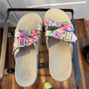 Chaco Multicolor Tie-Dye Sandals